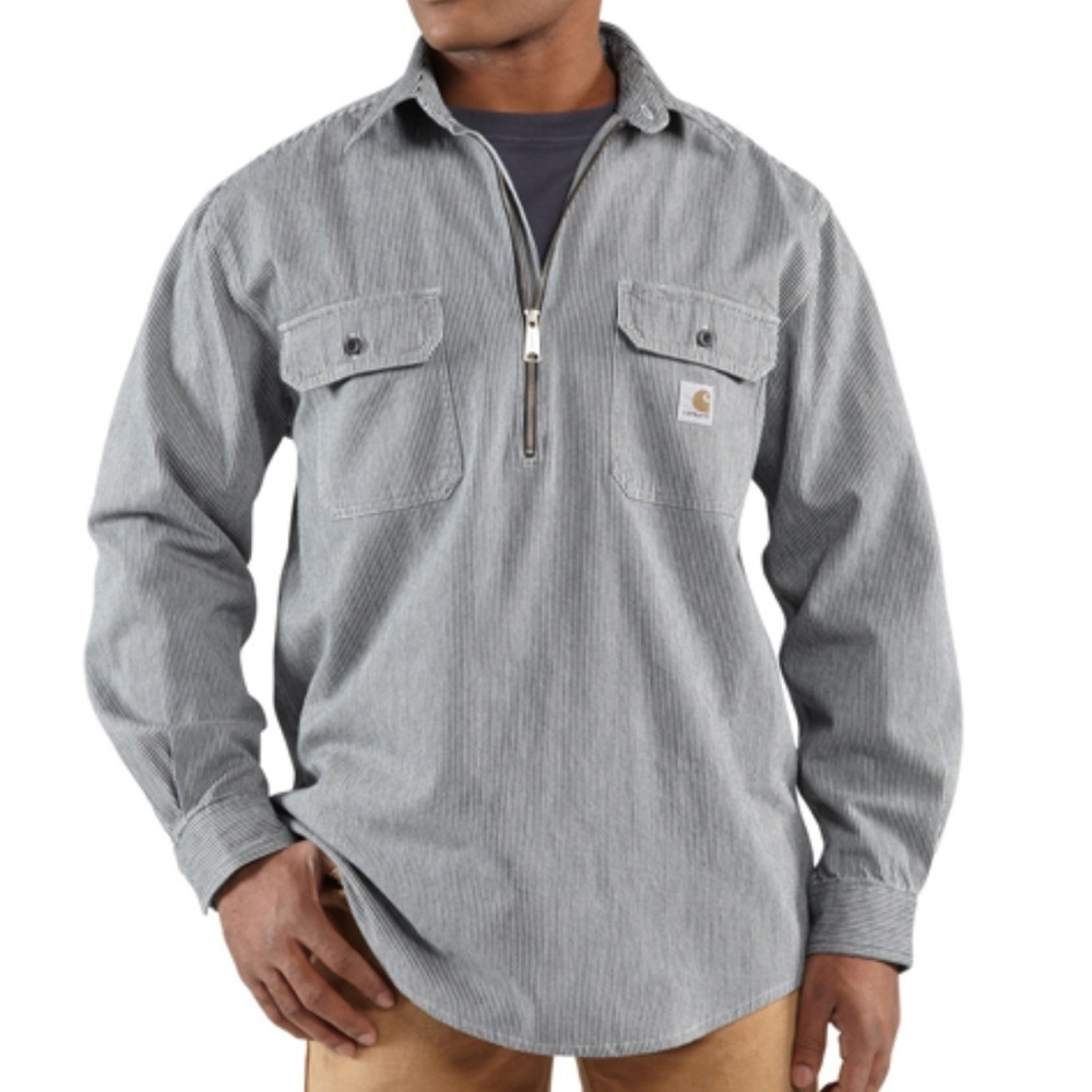 CARHARTT- Hickory Stripe Shirt size large